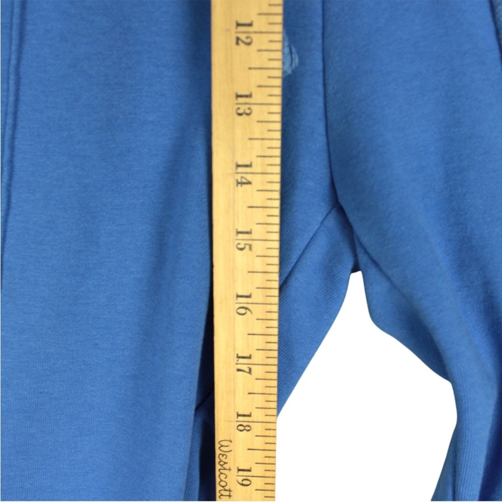 Free People Sweatpants Women Size Large Drawstring Comfy Lounge Wide Legs Blue - Picture 11 of 11